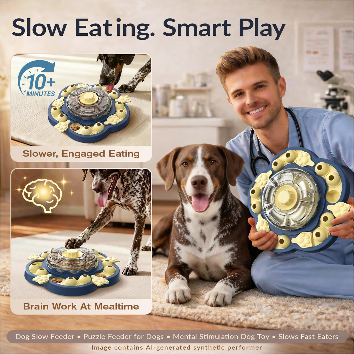 3-Level Dog Puzzle Toy Treat Dispenser E41868