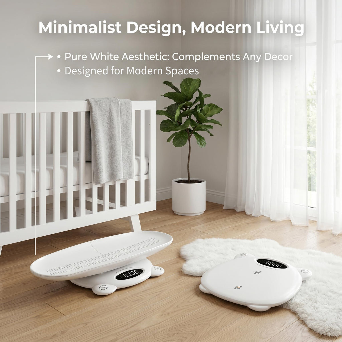White Digital Baby Scale C6415