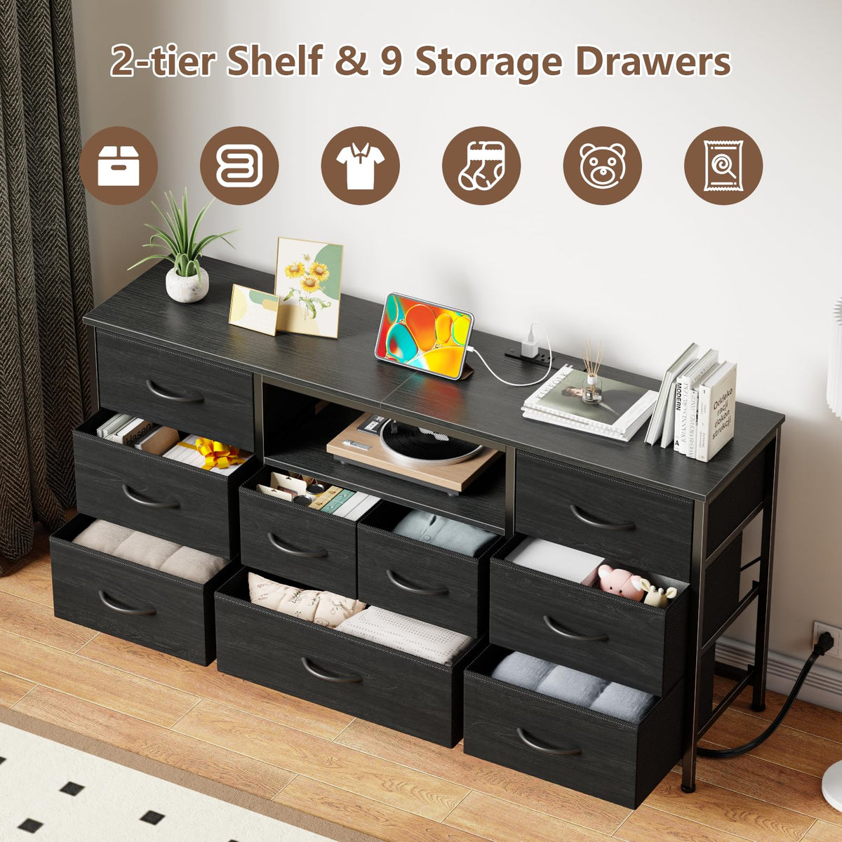 55" 9 Drawer Dresser P927596