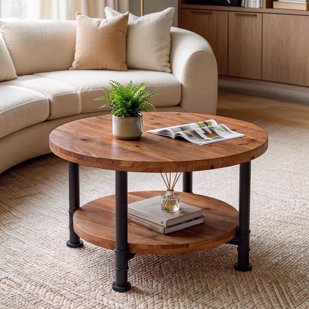 Solid Wood Round Coffee Table C726361