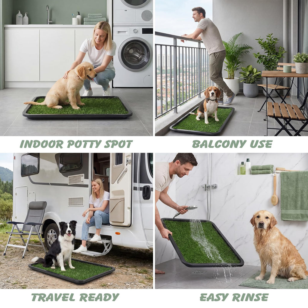 Dog Grass Pad with Tray 30 x 20 in K526608