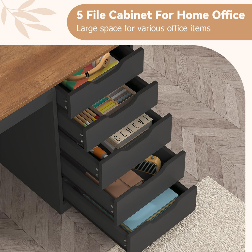 47 Inch Computer Desk with 5 Drawers F325