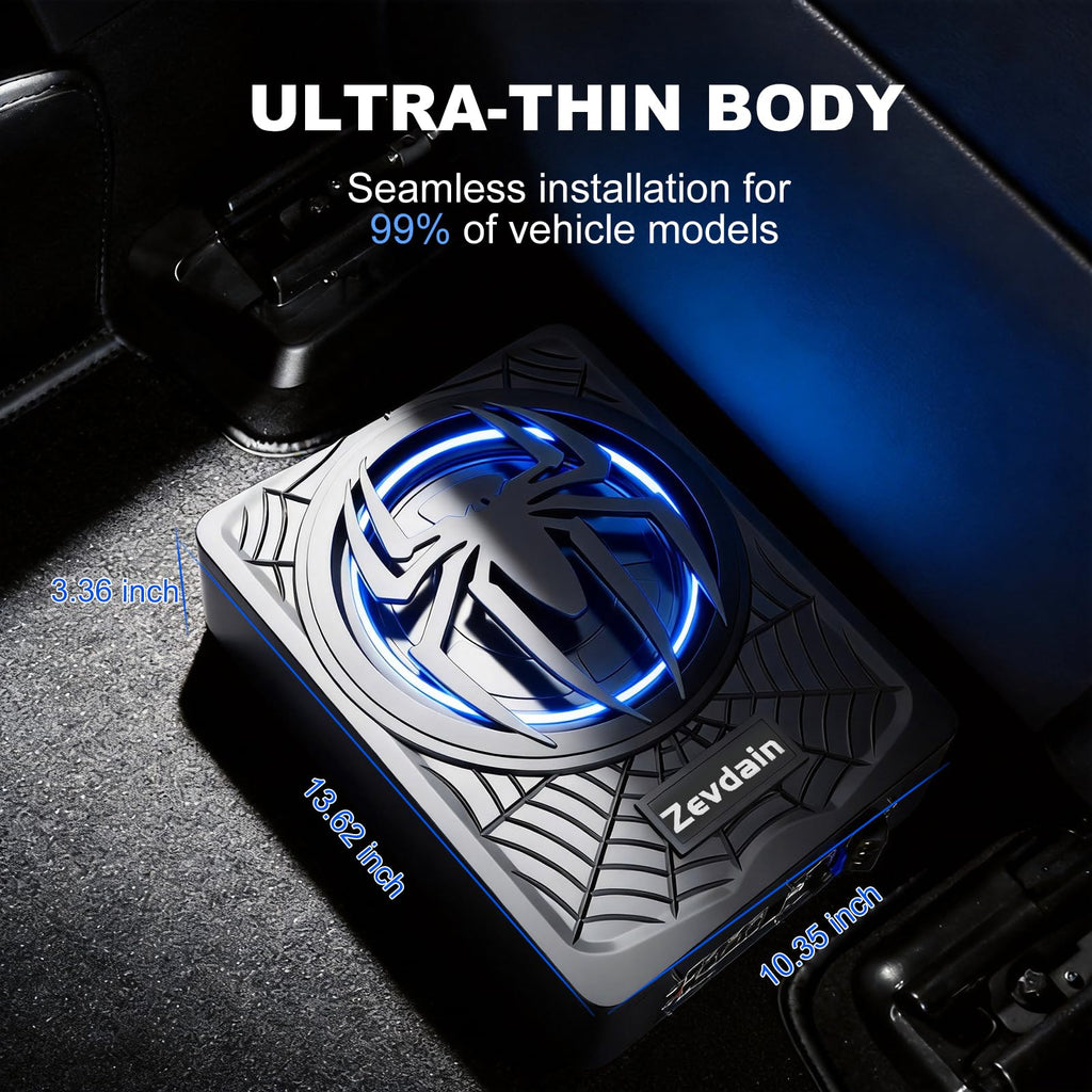 1200w Underseat Subwoofer with Amp Q947
