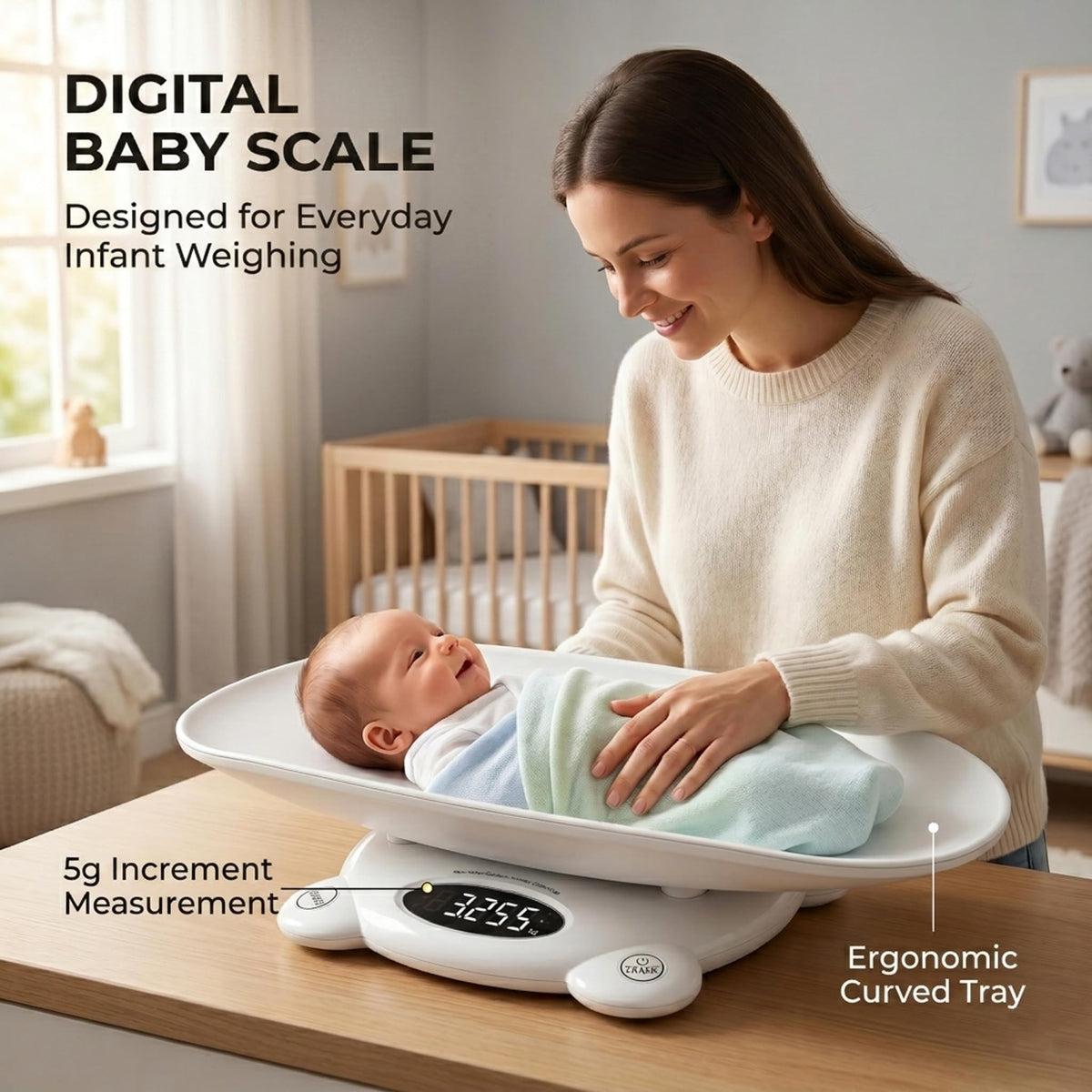 White Digital Baby Scale C6415