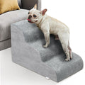High Density Foam Dog Stairs 3 Steps Grey E579