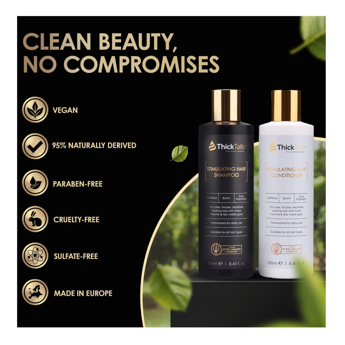 Biotin Caffeine Shampoo and Conditioner Set S210