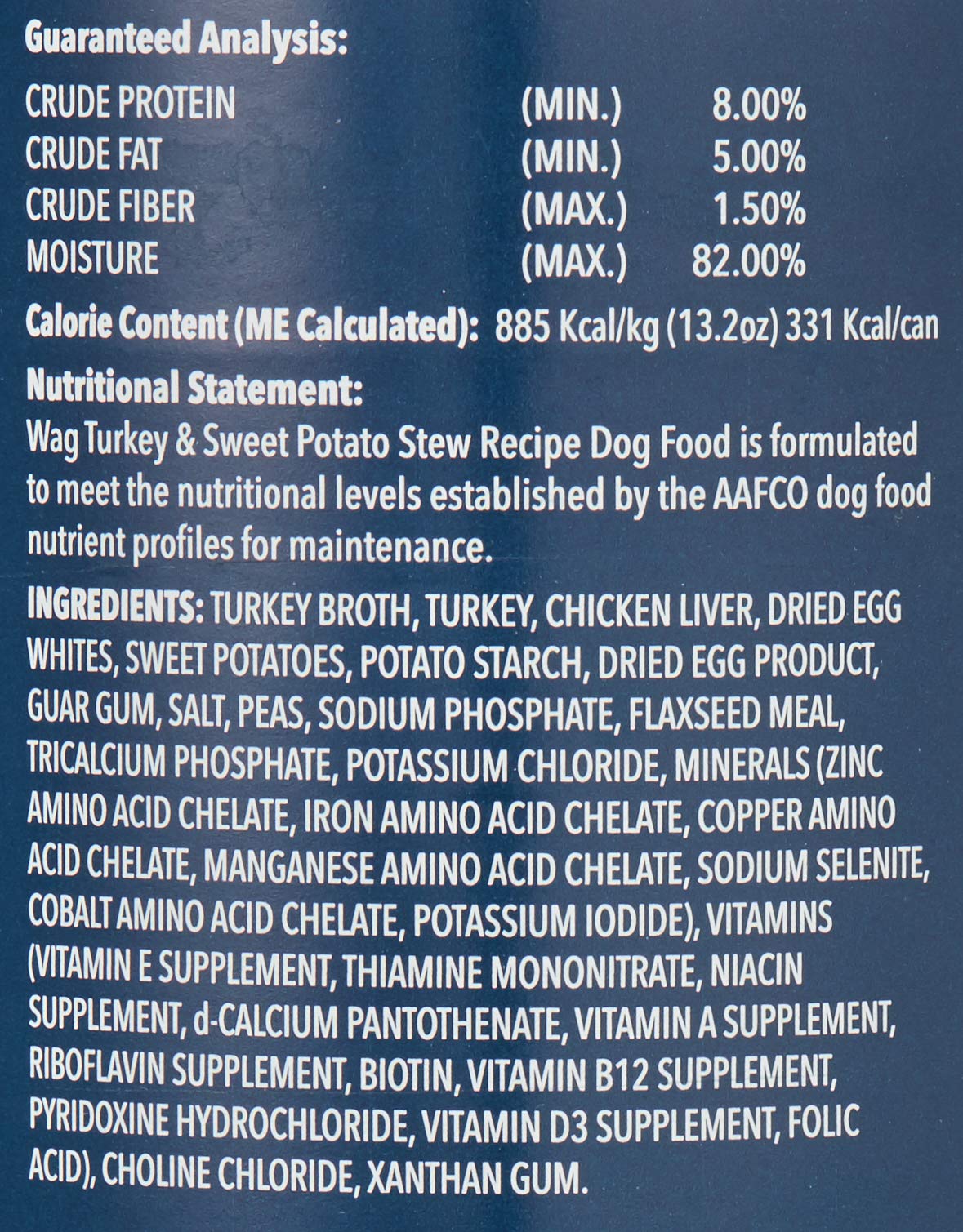 Turkey & Sweet Potato Recipe Canned Dog Food 13.2 oz Can Pack of 12 G41229
