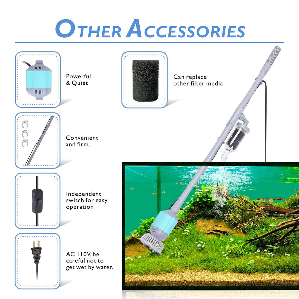 5 in 1 Aquarium Gravel Cleaner Tool Set 15W B5827