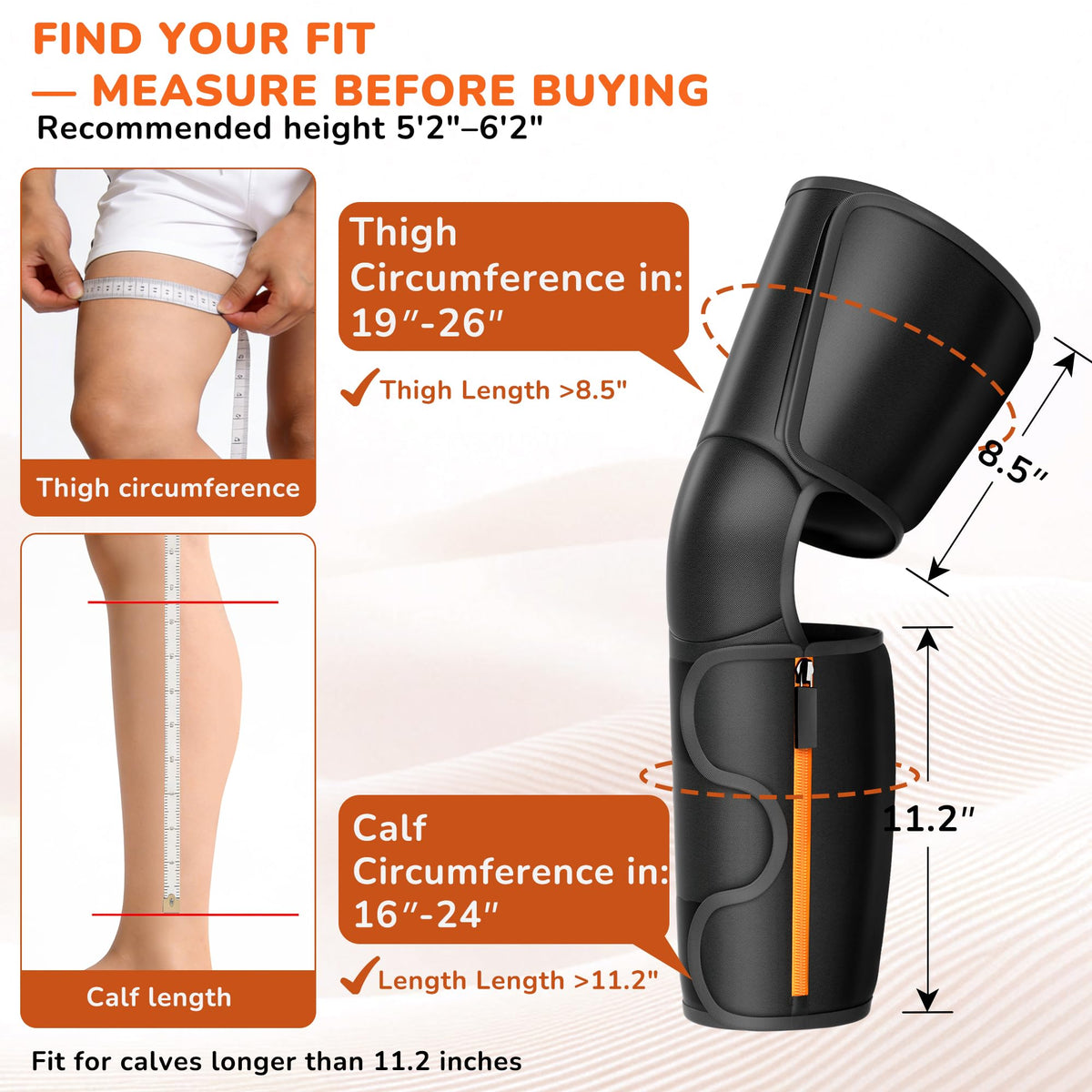 Air Compression Leg Massager with Heat U52644