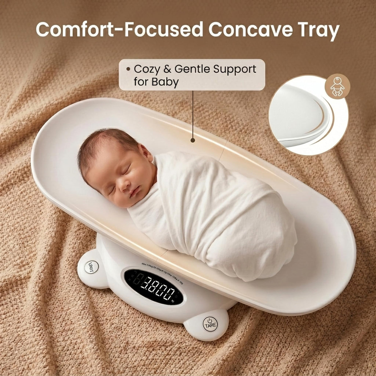 White Digital Baby Scale C6415