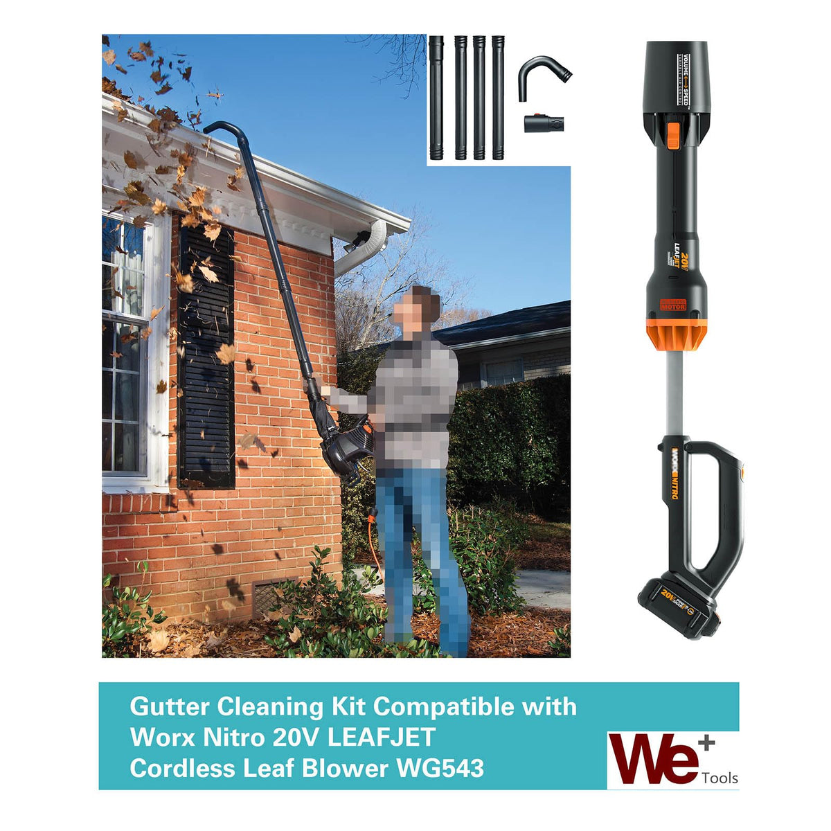 Gutter Cleaning Kit Extension Wand 11ft Reach M404
