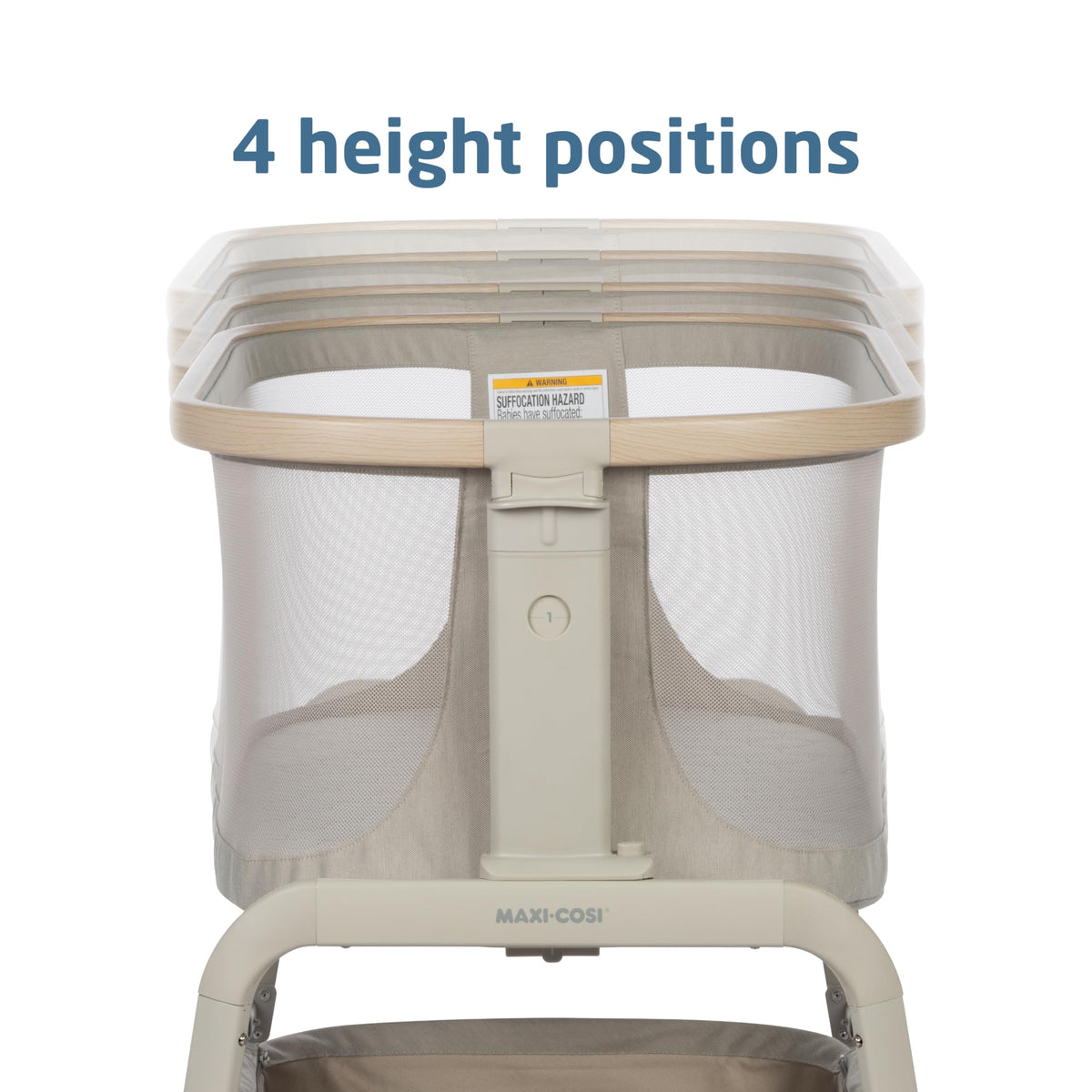 Baby Bassinet Bedside Sleeper with Storage Basket I546483