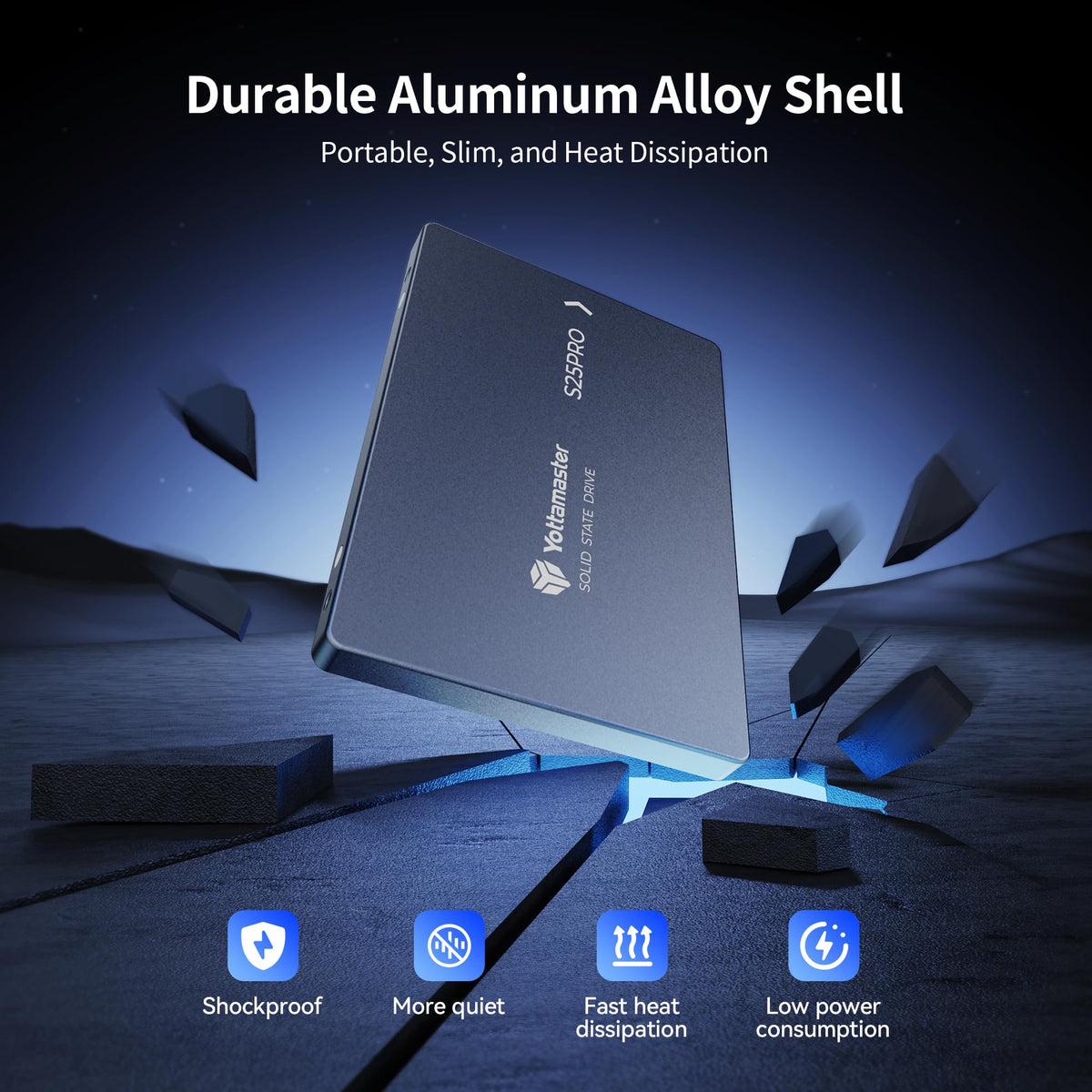 1TB 2.5" SATA III Aluminum Internal SSD V74516