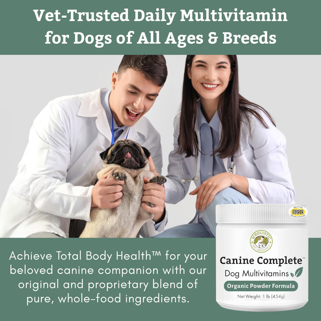 Organic Dog Vitamins, 1 Lb, 45 Scoops C132
