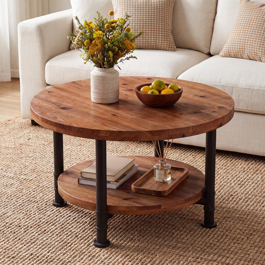 Solid Wood Round Coffee Table C726361