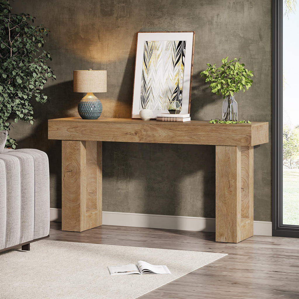 63-Inch Wooden Rectangular Console Table T364