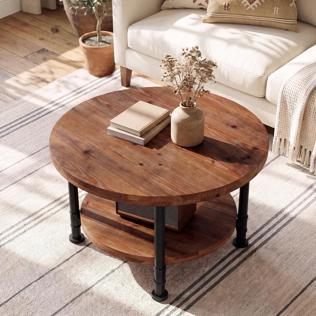 Solid Wood Round Coffee Table C726361