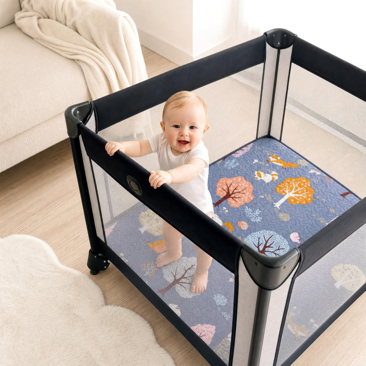 Soft Mini Crib Sheet Pack N Play Mattress Pad S126065